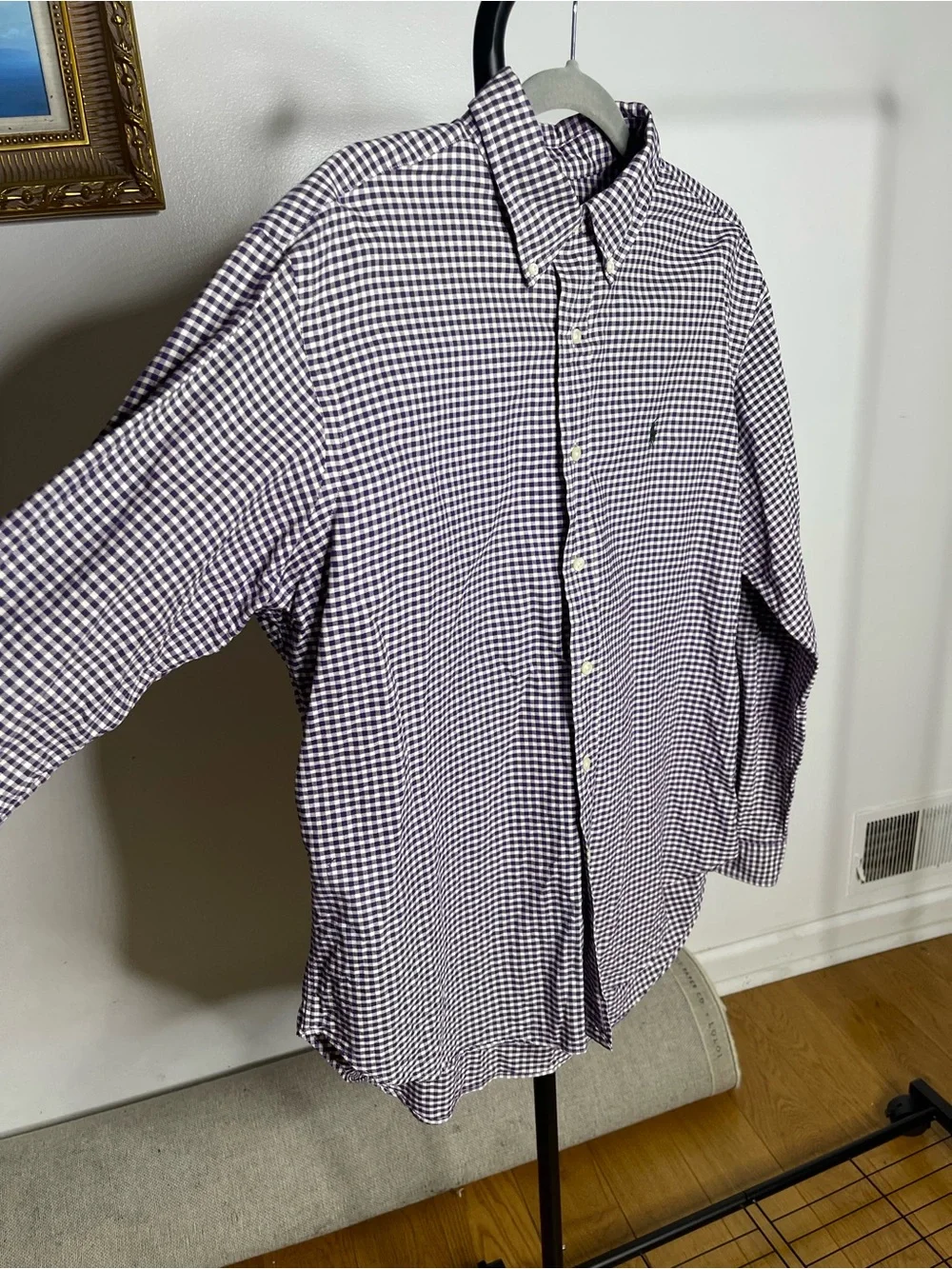 Polo by Ralph Lauren Purple Gingham Button-Down Shirt